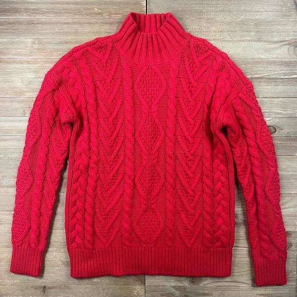 NWT Ralph Lauren Cable Knit Mockneck Jumper - Picture 2 of 7